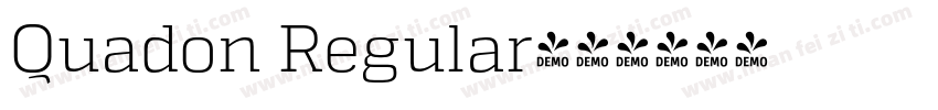 Quadon Regular字体转换